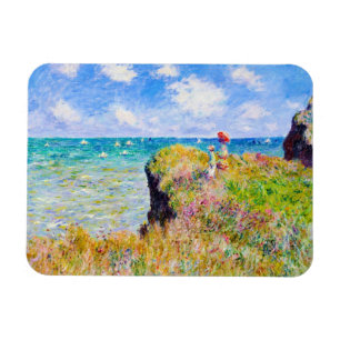 Íman Caminhada de Clifftop em Pourville Claude Monet