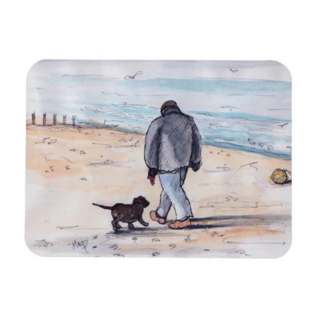 Íman Caminhando com o cachorro - 05 (Horizontal)