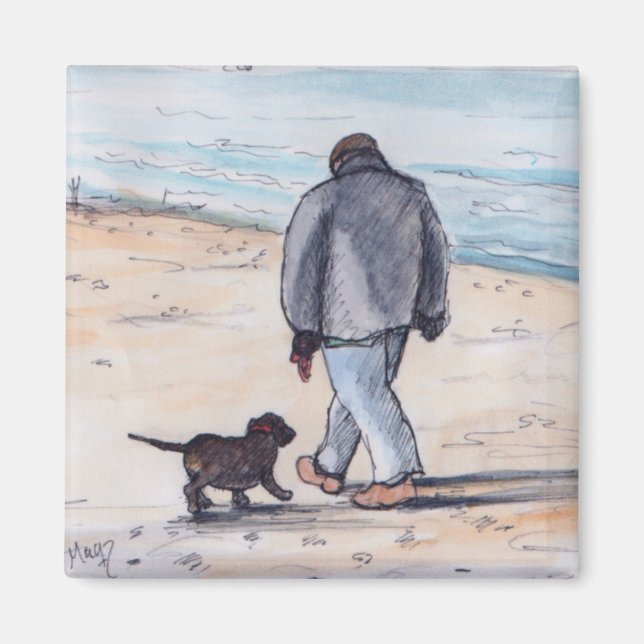 Íman Caminhando com o cachorro - 05 (Frente)