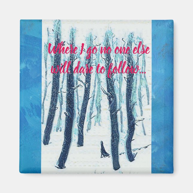 Íman Caminhando pela Floresta de Neve (Frente)