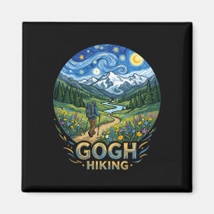 Íman Caminhante engraçado noite estrelada arte van gogh