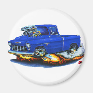 Íman Caminhão 1955 do azul do recolhimento de Chevy