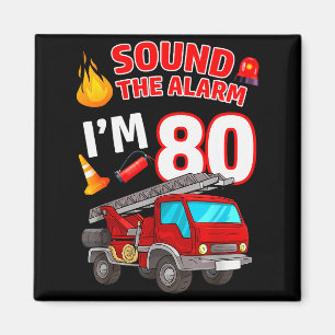 Íman Caminhão de Bombeiros 80º Aniversário Bombeiro 80 