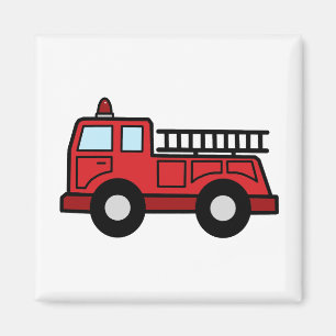 Íman Caminhão de Bombeiros de Arte de Clip de Desenho A