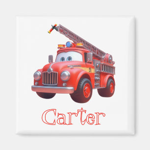 Íman Caminhão de bombeiros fofo