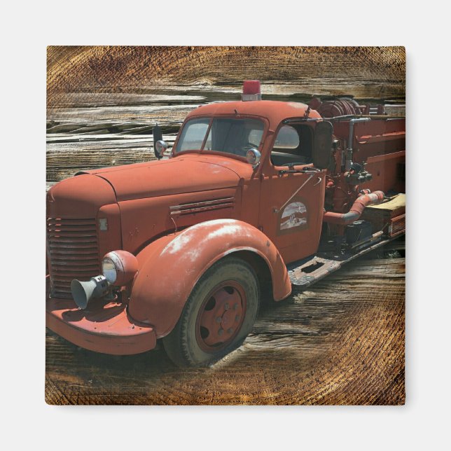 Íman Caminhão de Fogo Antiquado (Frente)