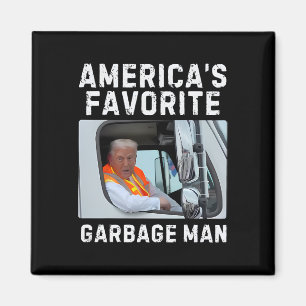 Íman Caminhão de Lixo do Homem de Lixo Favorito da Amér
