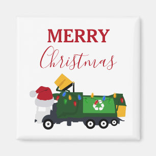 Íman Caminhão de lixo do Reciclagem de Natal