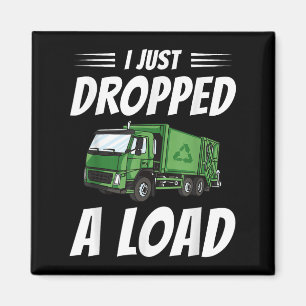 Íman Caminhão de lixo engraçado Figurino Lixo Sarcástic