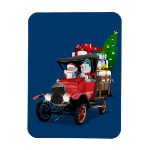 Íman Caminhão de Natal da Cartoon