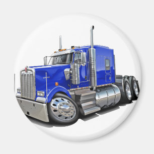 Íman Caminhão do azul de Kenworth w900