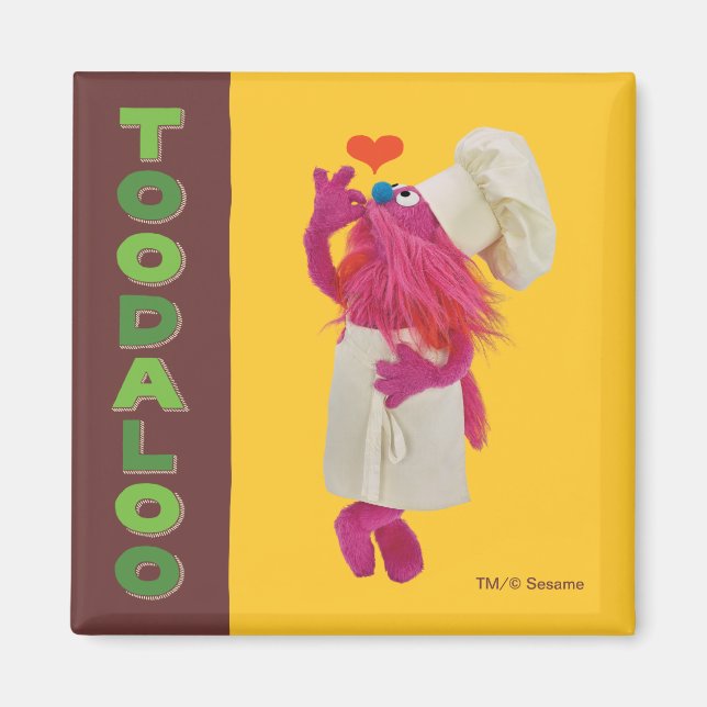 Íman Caminhão do Cookie Monster | Tchau tchau (Frente)