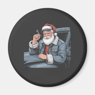 Íman Caminhão do Papai Noel Equipamento Motorista de Ca