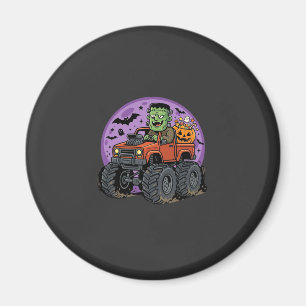 Íman Caminhão Monstro Frankenstein Gráfico de Halloween