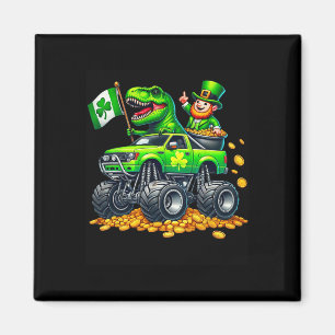 Íman Caminhão Monstro Meninos T-rex Leprechaun Dia de S