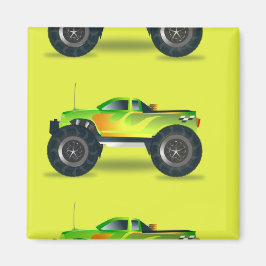 Íman Caminhão monstro no verde limão