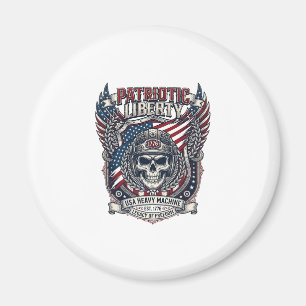 Íman Caminhão Monstro Patriótico 1776 Crânio Off Road C