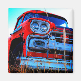 Íman Caminhão Vermelho Antigo