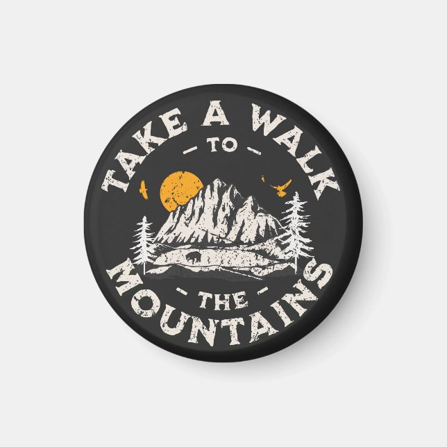 Íman Caminhe Até As Montanhas Do Exterior (Frente)