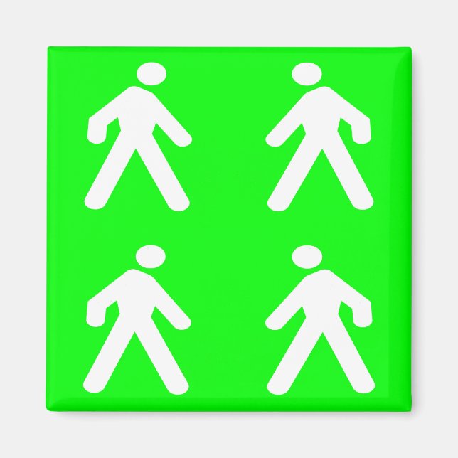 Íman Caminhe no verde (Frente)