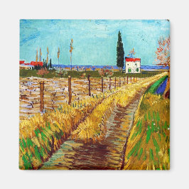 Íman Caminho através de um campo com Willows Van Gogh