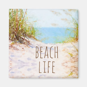 Íman Caminho da Praia em Aquarela Vida de Praia