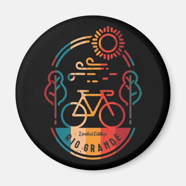 Íman Caminho de bicicleta Rio Grande. (Frente)