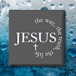 Íman Caminho de Jesus, verdade, vida João 14:6 Cruz