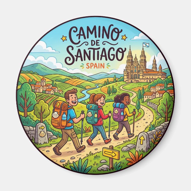 Íman Caminho de Santiago Espanha (Frente)