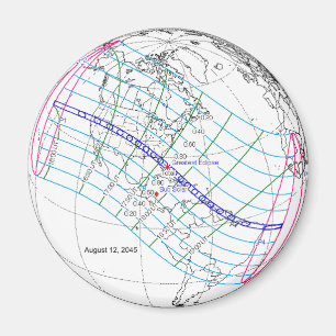 Íman Caminho Global do Eclipse Solar 2045