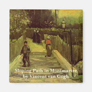 Íman Caminho Íngreme em Montmartre por Vincent van Gogh