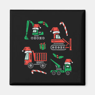 Íman Caminhões de Construção de Natal para Crianças Cam