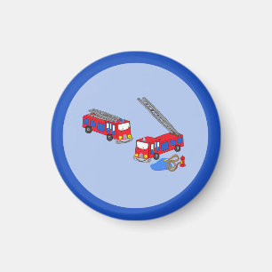 Íman Caminhões de Fogo Vermelho de Bombeiro