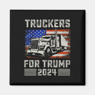 Íman Caminhoneiros Para Trump Bandeira Americana - Trum