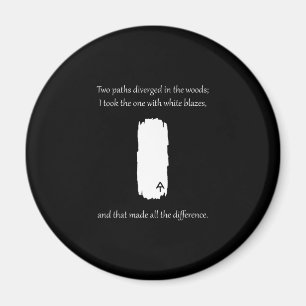 Íman Caminhos de Blaze Branco da Trilha Appalachiana Di