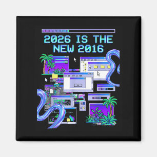 Íman Camisa 2016 Vaporwave Pixel Estética Computacional