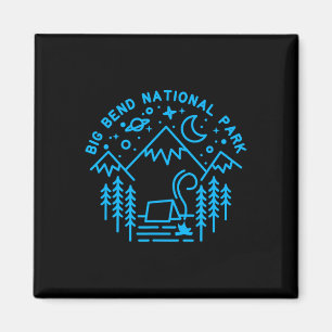 Íman Camisa Big Bend National Park Arte de Linha de Aca
