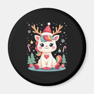 Íman Camisa Bonita de Natal para Meninas e Mulheres Uni