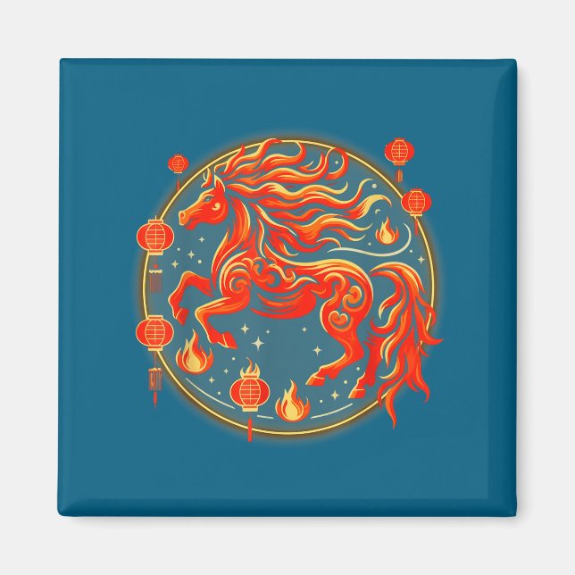 Íman Camisa Cavalo Chinês 1 (Frente)