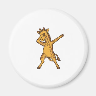 Íman Camisa com Desenho de Girafa Dabbing com Estampa V