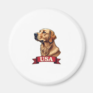 Íman Camisa com Gravação de Cachorro Golden Retriever V
