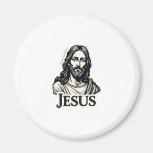 Íman Camisa com Gravura Vintage do Nome Sagrado de Jesu