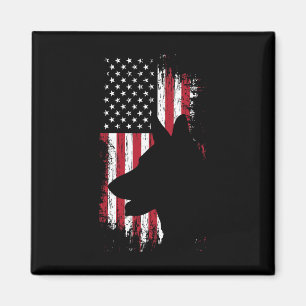 Íman Camisa da Bandeira Americana Pastor Alemão Usa Pat