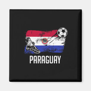 Íman Camisa da Bandeira do Paraguai Time de Futebol Par