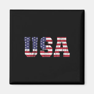 Íman Camisa da Bandeira Patriótica Americana dos EUA Ho