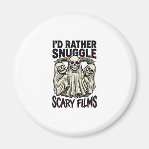 Íman Camisa de Abraço de Terror Filme Noturno de Crânio