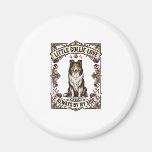 Íman Camisa de Amante de Cão Collie com Citação de Enta