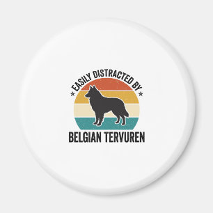 Íman Camisa de amante de cão vintage Belgian Tervuren D