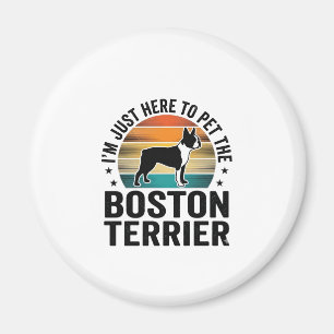 Íman Camisa de Amante de Pet Vintage Boston Terrier Des