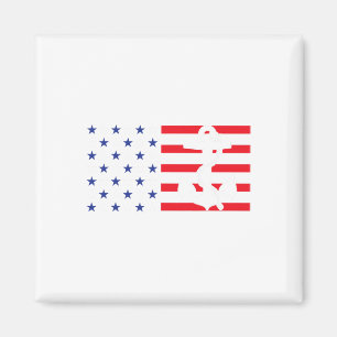 Íman Camisa de âncora da bandeira americana Patriótica